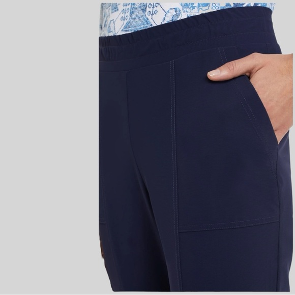 Tribal Sport Navy Pull-on Technical Capris 2 - Picture 3 of 4